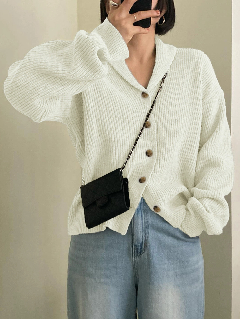 Zara Kaikuo Solid Color Casual Shirt Sweater for Fall Winter